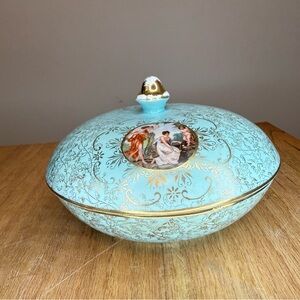 Vintage M&R Trinket Dish with Lid
